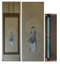 桑本鉾郷画　観音図　一幅
