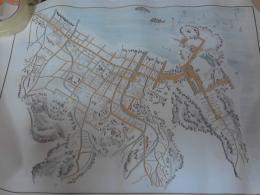 百五十年前之長府古図　（乃木伯爵家蔵品写）