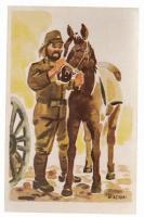 H.AKIYOSI　戦前絵葉書5枚　軍事郵便