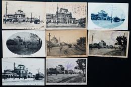 戦前絵葉書　大阪梅田停車場　8枚
