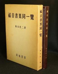 福音書異同一覧　前三福音書共観