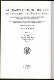 Altbabylonische Briefe in Umschrift und Übersetzung. Heft. 8. Briefe aus dem Iraqu Museum