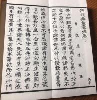 世遺雕版之龍蔵無量壽経（線装1函2冊）