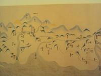 台湾民番界址図（乾隆25年1760）長巻軸裱背(圖幅 666x48cm 長卷軸精裱附錦盒)