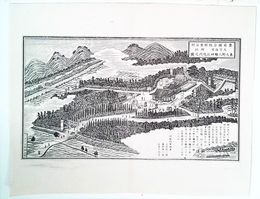 福岡県社寺図録郷社　東大野八幡神社境内之図