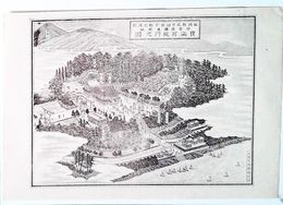 福岡県社寺図録鎮座　村社　宝満宮境内之図