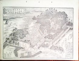 大分県社寺名勝図録　豊後国北海部郡上浦村　村社厳島神社境内之図　詳細な解説付