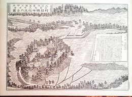 大分県社寺名勝図録　村社楠神社境内之図　豊後国大野郡井田村　詳細な解説付