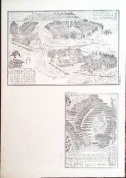 大分県社寺名勝図録　天満神社境内之図　豊後国玖珠郡東飯田村　神明社境内之図　玖珠郡森町　詳細な解説付