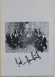 マルチン・ハーゼルベック自筆サイン入り演奏会プログラム ウィーン・アカデミー管弦楽団