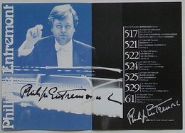 フィリップ・アントルモン自筆サイン入り演奏会プログラム フィリップ・アントルモンピアノ・リサイタル1987年日本公演プログラム