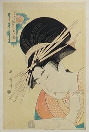 木版画　扇屋花扇