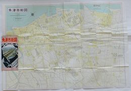 魚津市街図 1/4千　都市地図シリーズC41604　バス路線図入り
