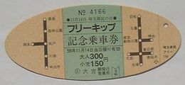 東武 11月14日埼玉県民の日フリーキップ記念乗車券