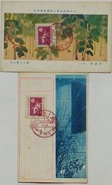 第一回国勢調査紀念切手・消印付き絵葉書