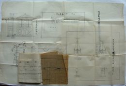 明治専門学校図書館新装電燈工事配線図他(図面)