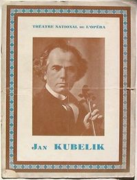 BRAND GARA JAN KUBELIK　Recital(仏文)　ヤン・クーベリック リサイタルプログラム