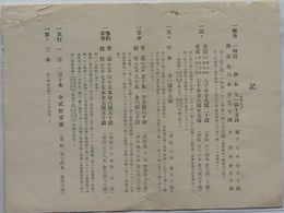 芸妓揚代料金表(別府検番)