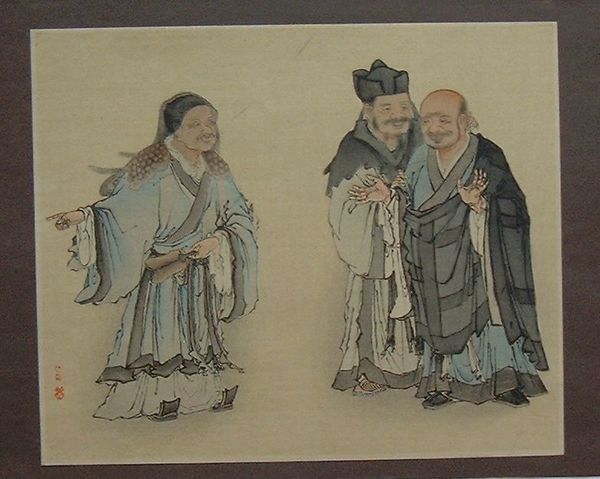 虎渓三笑 二玄社 アンティーク 浮世絵 虎渓三笑(狩野元信筆) / 古本、中古本、古書籍の通販は「日本の