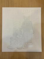 のらくろ結婚記念：完結記念著者自刻手摺り木版画