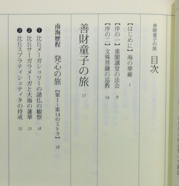 善財童子の旅 : 現代語訳華厳経「入法界品」』 帯付き(大角修 著