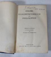 洋書　Handwörterbuch der Philosophie：哲学小事典
