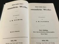 Johann Gottlieb Fichte's Sammtliche WerkeⅠ～Ⅷ：1965年復刻版（Berlin,1846/Verlag von Veit&Co.)　フィヒテ