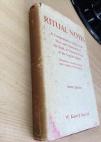 Ritual Notes  A comprehensive Guide to the Rites and Ceremonies of the book of Common Prayer of the English Church