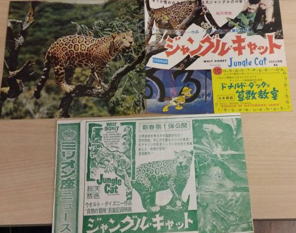 映画チラシ『ジャングル・キャット』ディズニー映画　美品 ジャングル・キャット:映画チラシ 2枚 ディズニー (ディズニー作品