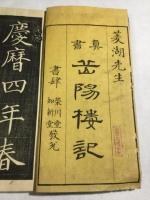 菱湖先生　真書　岳陽楼記