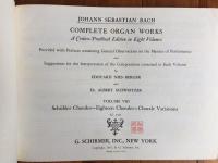 JOHANN SEBASTIAN BACH  Organ Works 楽譜2冊