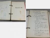 九州工業大学(明治専門学校)　小田隆介教授手製ノート(製本済)　5冊