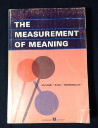 The measurement of meaning