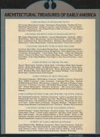 ARCHITECTURAL TREASURES OF EARLY AMERICA　8冊揃 ―An Early American Society Book【英文洋書】