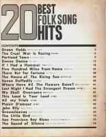 20ベスト・フォーク・ヒット ―20 BEST FOLK SONG HITS【楽譜】