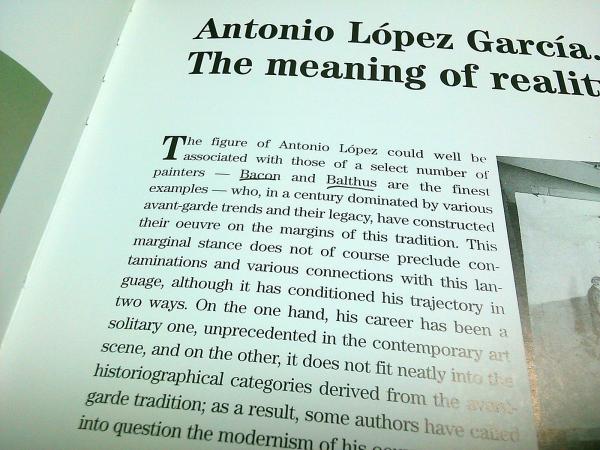 Antonio Lopez （アントニオ・ロペス・ガルシア）【英文洋書】 / 古本