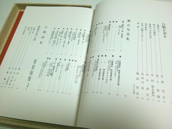 初代松本白鸚の世界　初版(S63.9.1)、箱の状態が悪いが本はキレイ 初代 松本白鸚の世界(福田元次郎:編) / 古本、中古本、古書籍の