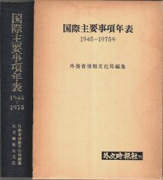 国際主要事項年表 1945-1975年