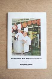 Aux Armes de France ヴィンテージ メニュー表