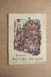 Restaurant Maison des Fêtes ヴィンテージ メニュー表