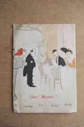 Maxim’s ヴィンテージ メニュー表（1967年）