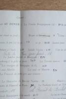 Restaurant La Bourgogne ヴィンテージ メニュー一式
