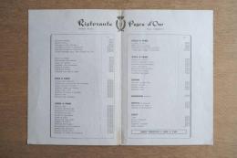 Ristorante Pesce d’Oro ヴィンテージ メニュー表