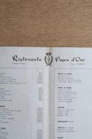 Ristorante Pesce d’Oro ヴィンテージ メニュー表