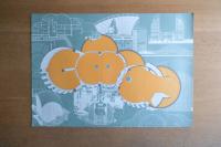 木島安史・橋本文隆『現代建築 空間と方法 6｜決館営夢・東京国際見本市場』ポスター A1サイズ（1986年・同朋舎出版）