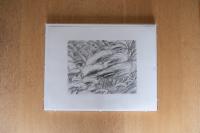 ミケーレ・デ・ルッキ《grande albero e dirupo》直筆サイン入り銅版画［額装］