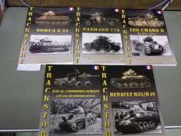 仏文写真集「戦車写真・資料集1～5」Track Story(Editions Du Barbotin)No/1-5(①Somua S 35,　②Panhard 178,　③Les Chars B,　④Renault R35/R40,　⑤Juin 40.L’Impossible Sursaut. Etc.)　五冊揃