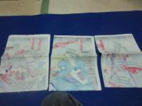 芝居錦絵　「瓢軍談？　久吉　矢作橋上」