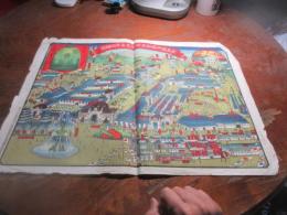 第五回内国勧業博覧会全景明細図（大阪・四天王寺）