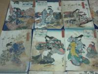 歌川国芳　美人浮世絵　21枚（痛み、参考品として）